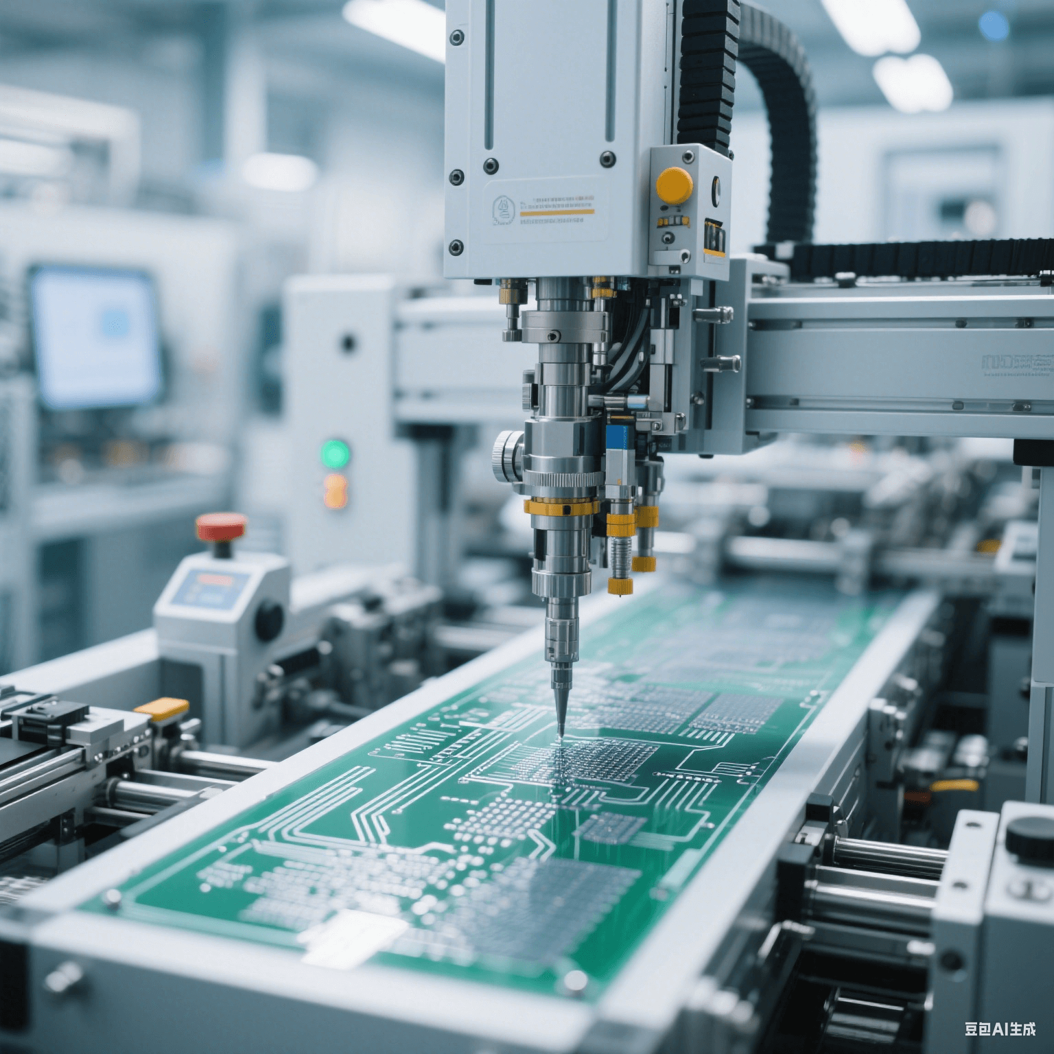 薄膜電路量產(chǎn)設(shè)備內(nèi)部視圖