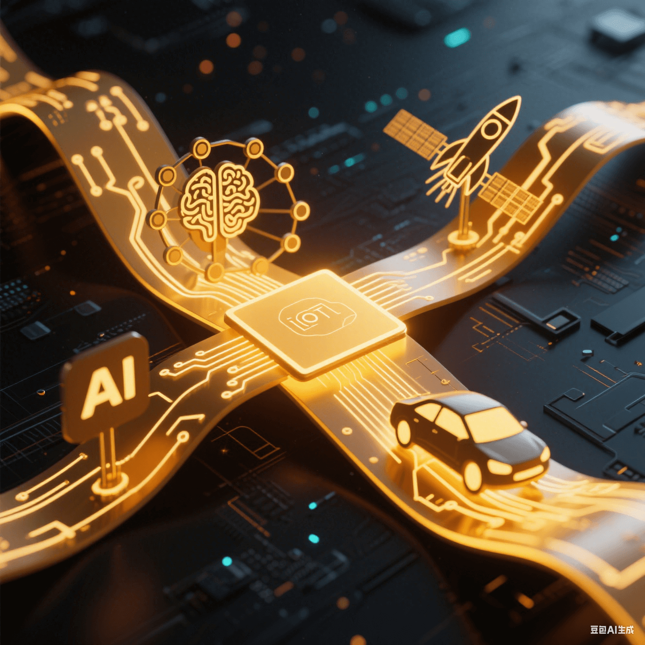 聚酰亞胺柔性板作為核心橋梁連接人工智能、物聯(lián)網(wǎng)、新能源汽車與航空航天等未來科技