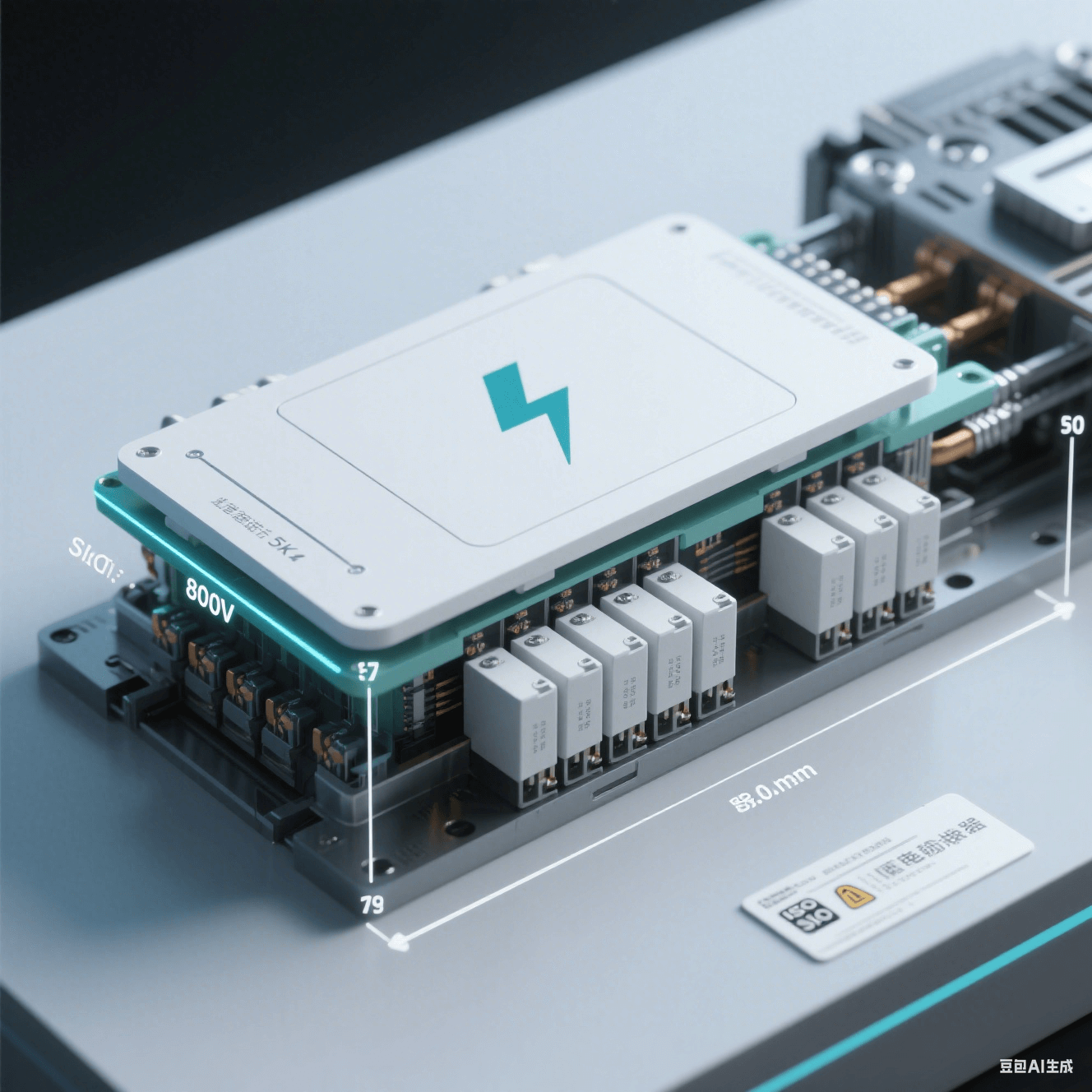 800V平臺(tái)陶瓷基板：AlN材料實(shí)現(xiàn)＞5kV絕緣與8mm爬電距離