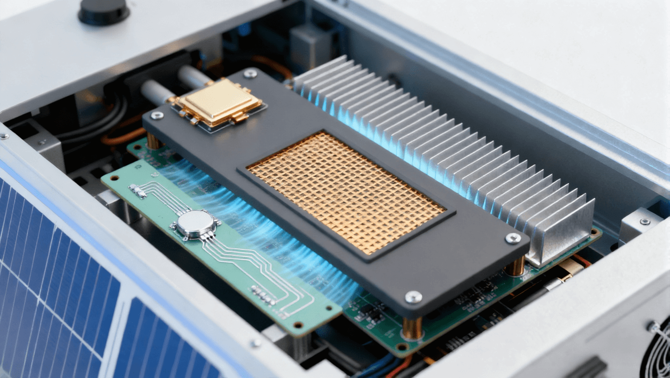 光伏逆變器 SiC 模塊基板應(yīng)用場(chǎng)景，氮化鋁基板適配 1500V 逆變器提升轉(zhuǎn)換效率 0.5%-1%