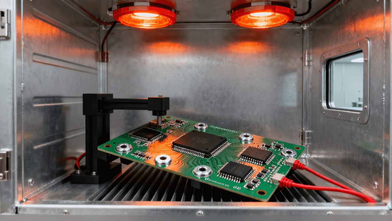 汽車電子PCB老化測試 發(fā)動機艙高溫模擬 耐高溫PCB板 加熱燈