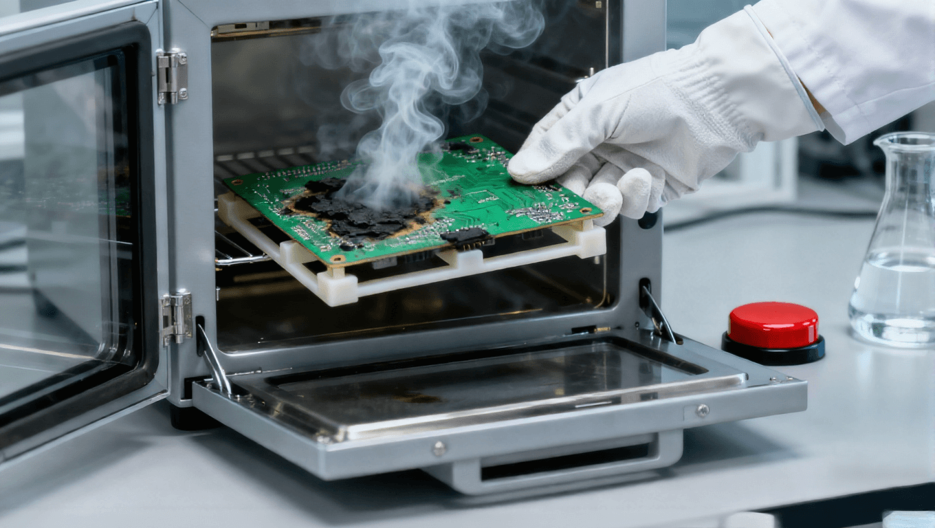 PCB老化測試異常處理 樣品冒煙 絕緣手套 應(yīng)急按鈕