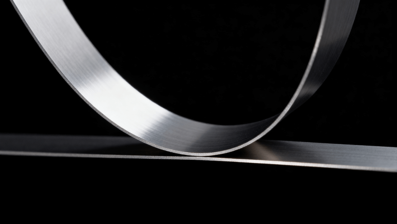 鎳鈦合金超彈性材料彎曲回彈演示，展示其高應(yīng)變承載與形狀記憶特性