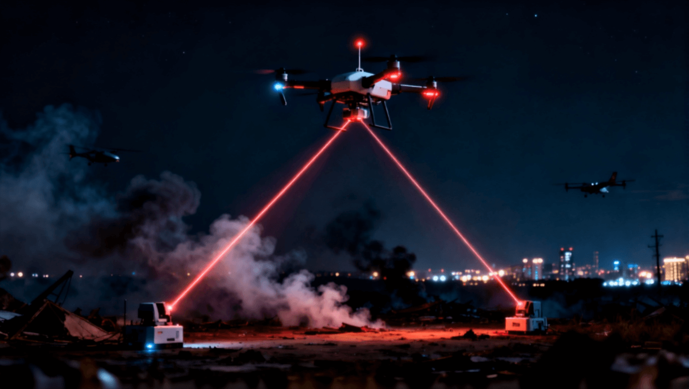 無人機在應(yīng)急通信場景中作為空中基站建立激光通信鏈路