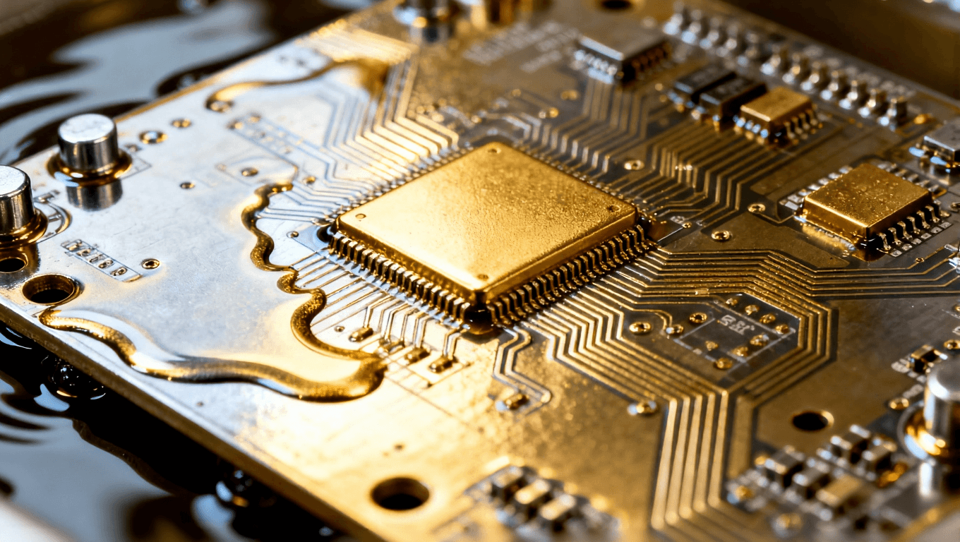 電路板化學(xué)鍍鎳過程，鍍層均勻且光澤感十足