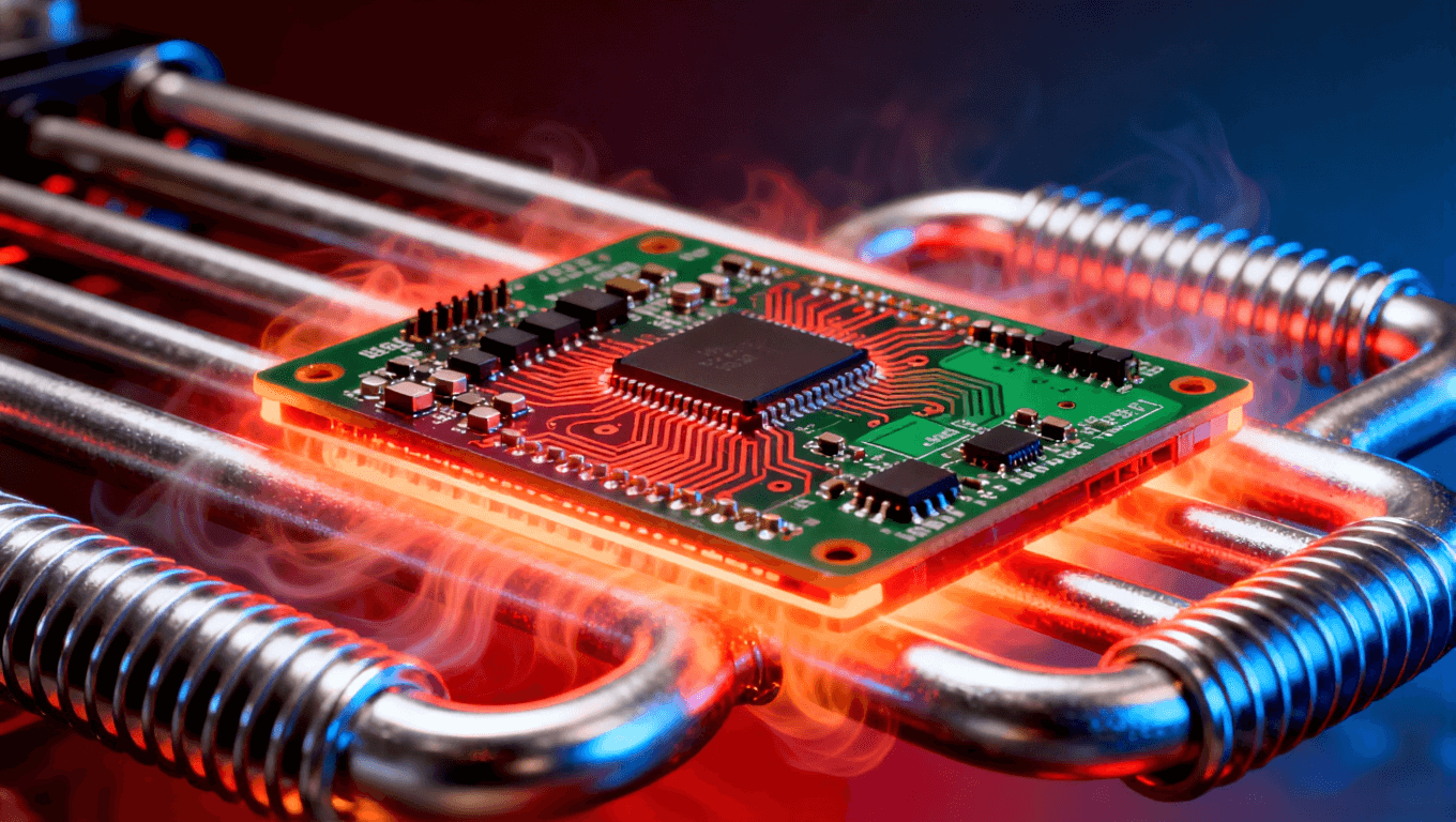 PCB焊接溫度曲線優(yōu)化示意圖，表現(xiàn)回流焊工藝中的熱管理，助力SMT焊接良率提升