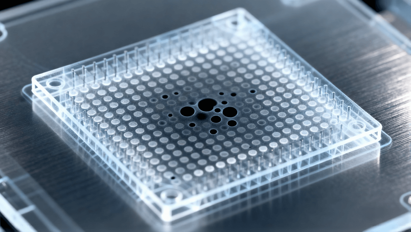 BGA焊點(diǎn)內(nèi)部空洞的X光風(fēng)格透視圖，展示回流焊中難以察覺的焊接缺陷