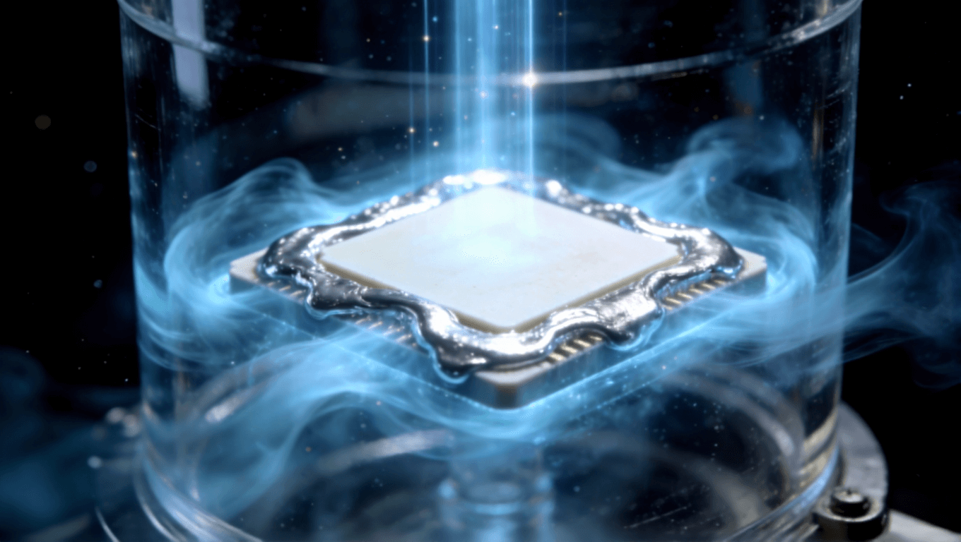 真空惰性氣體保護下的陶瓷基板焊接場景，表現氛圍控制對焊接質量的重要性